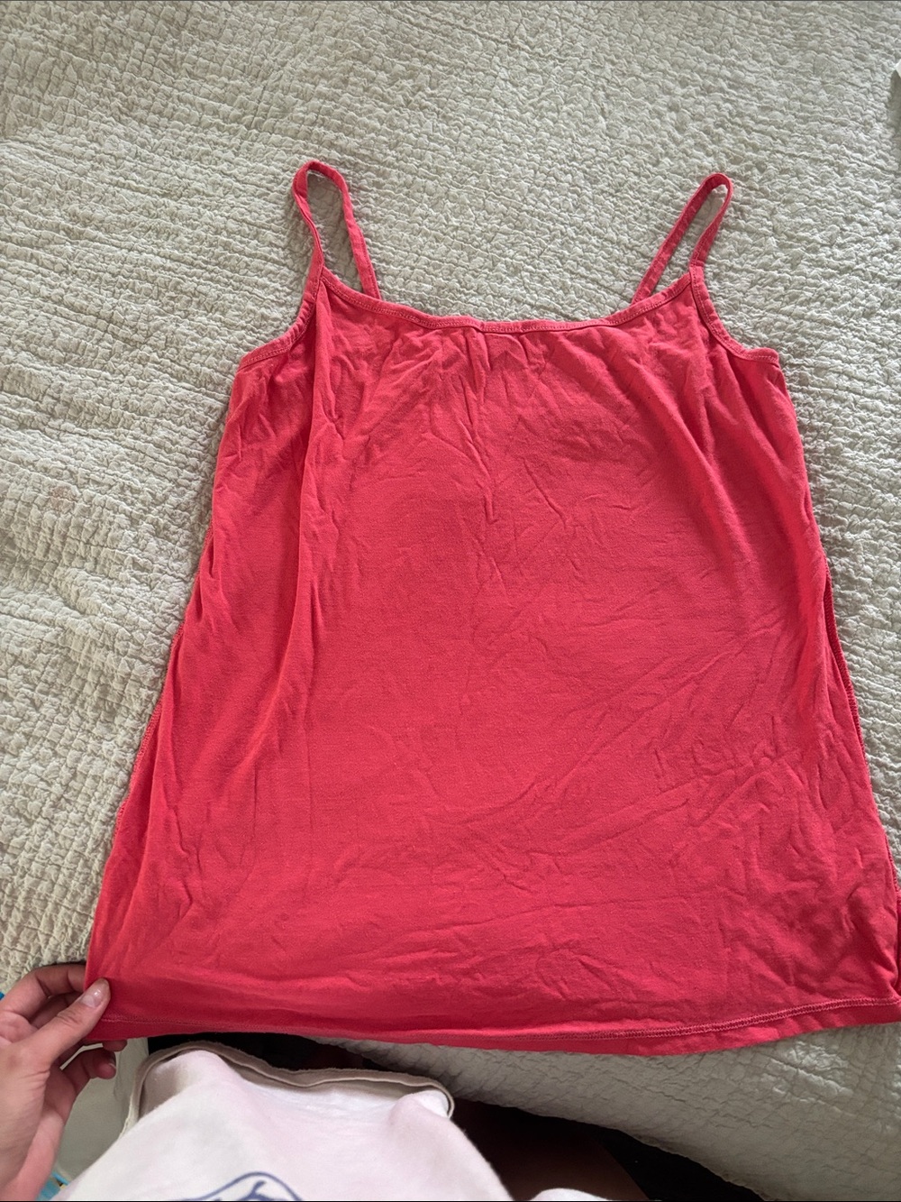 Women's Coral Spaghetti Strap Tank Top